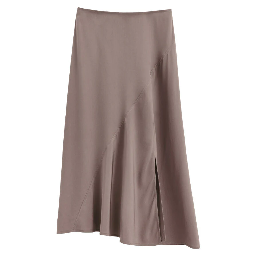 Silk Asymmetrical Skirt - Image 7