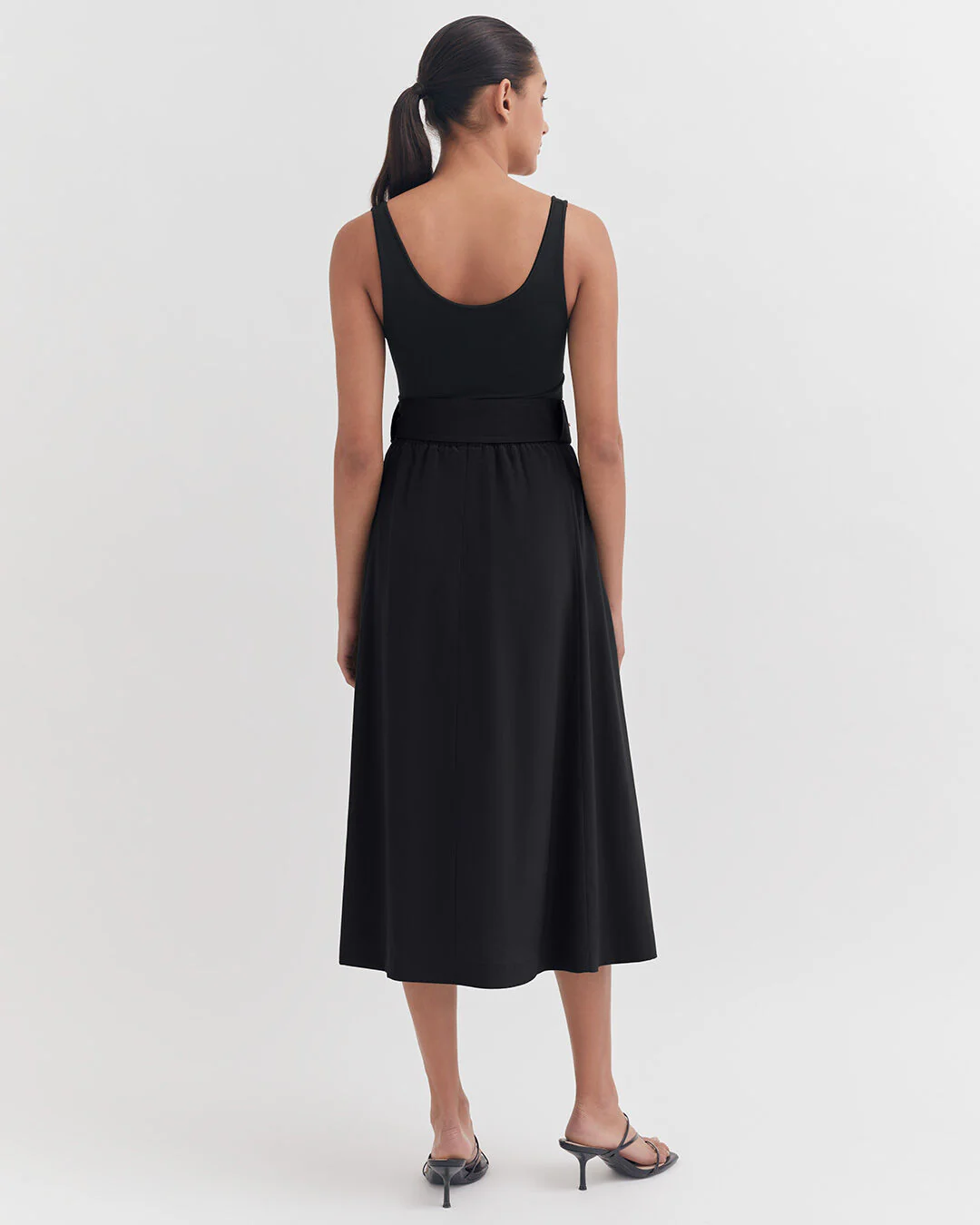 Silk Belted Midi Skirt - Image 2