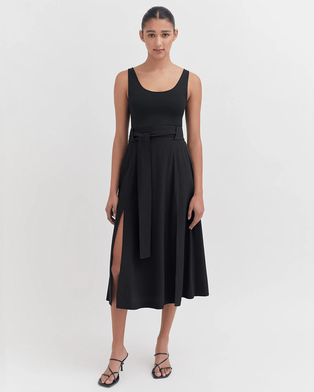 Silk Belted Midi Skirt - Image 6