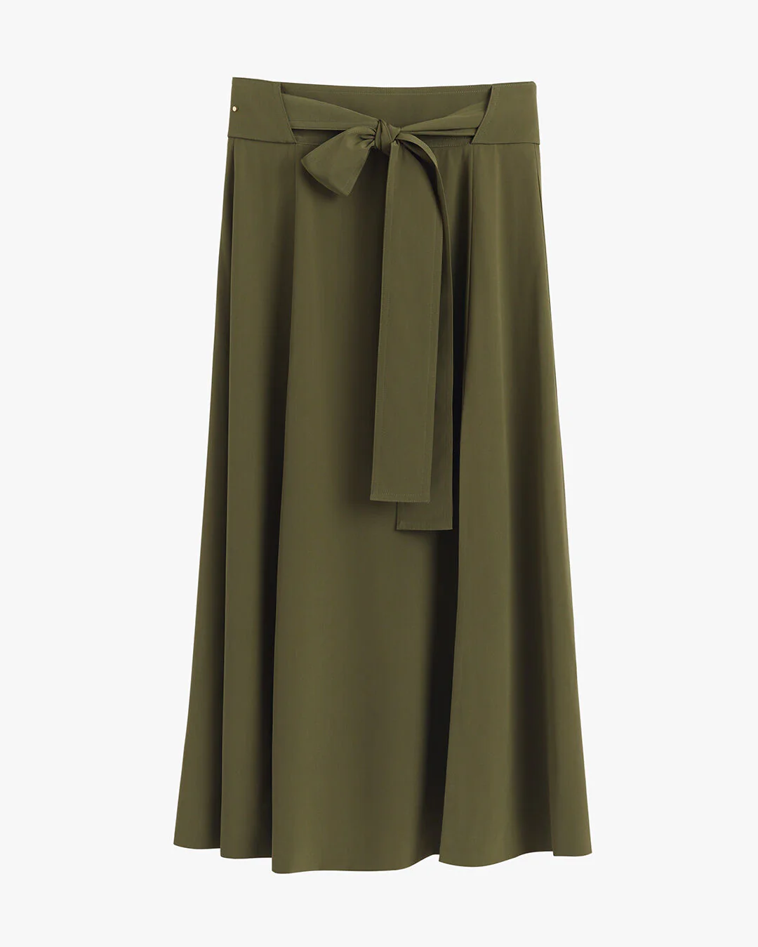 Silk Belted Midi Skirt - Image 7