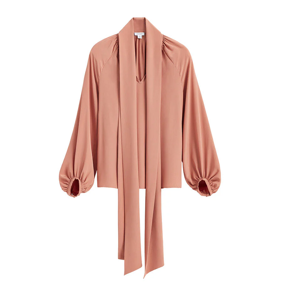 Silk Bow Blouse - Image 11
