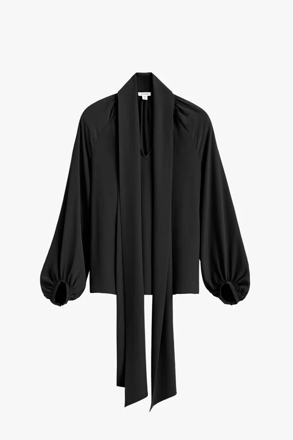 Silk Bow Blouse - Image 4
