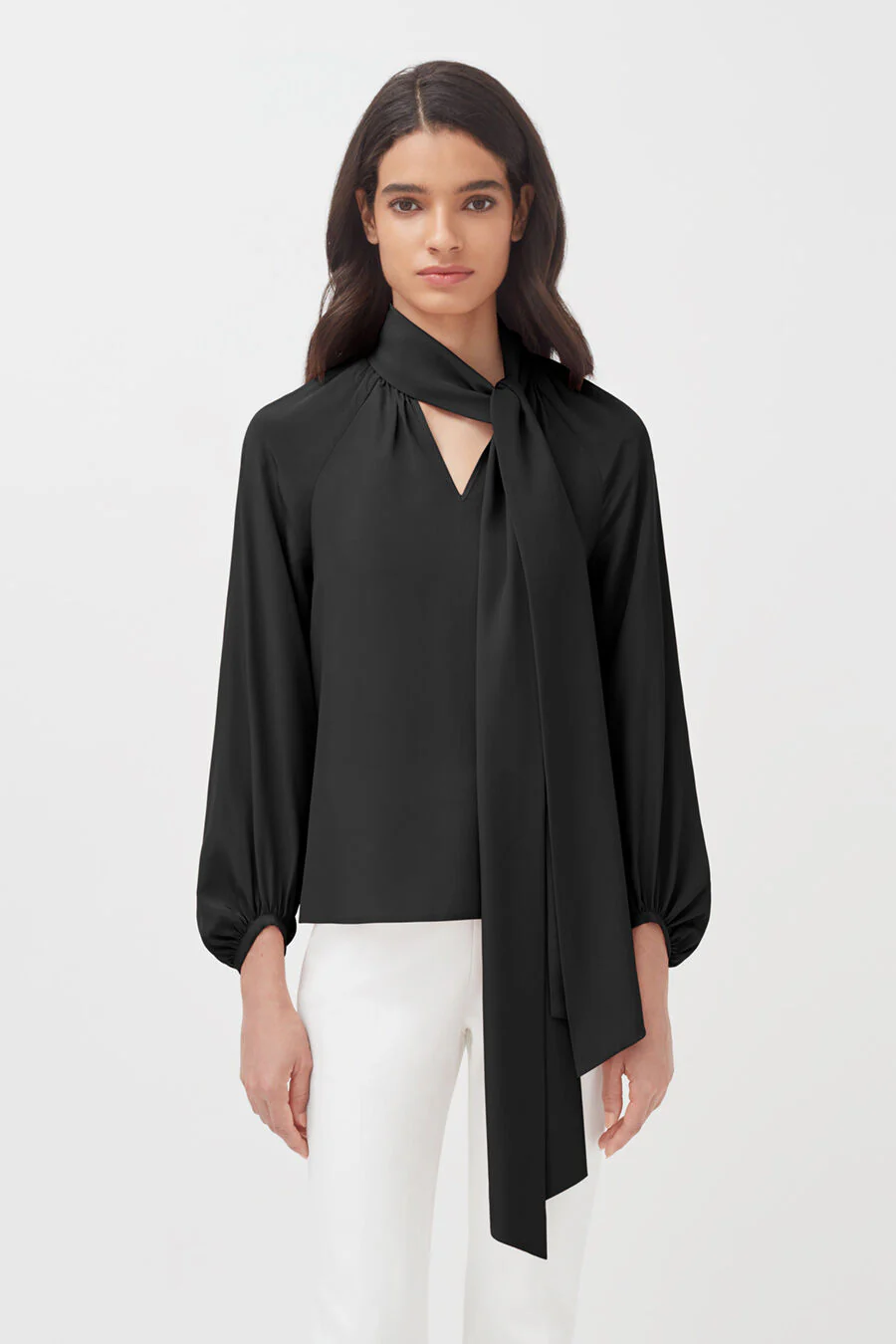 Silk Bow Blouse - Image 5