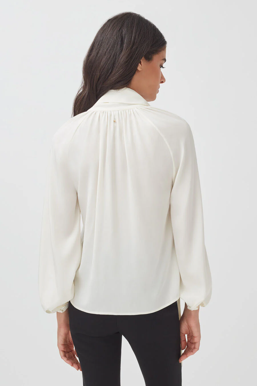 Silk Bow Blouse - Image 7