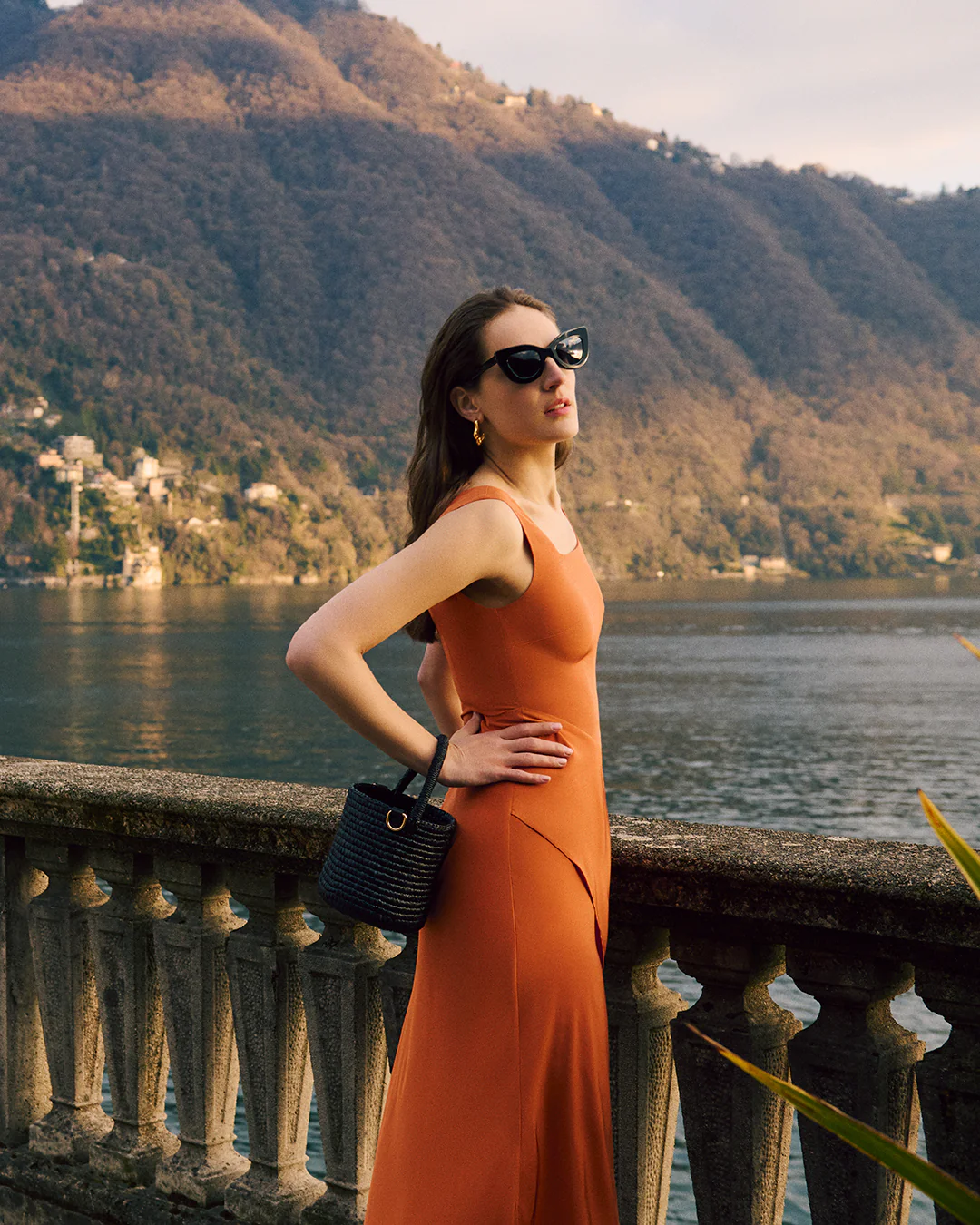 Silk Cut out Dress - Image 3