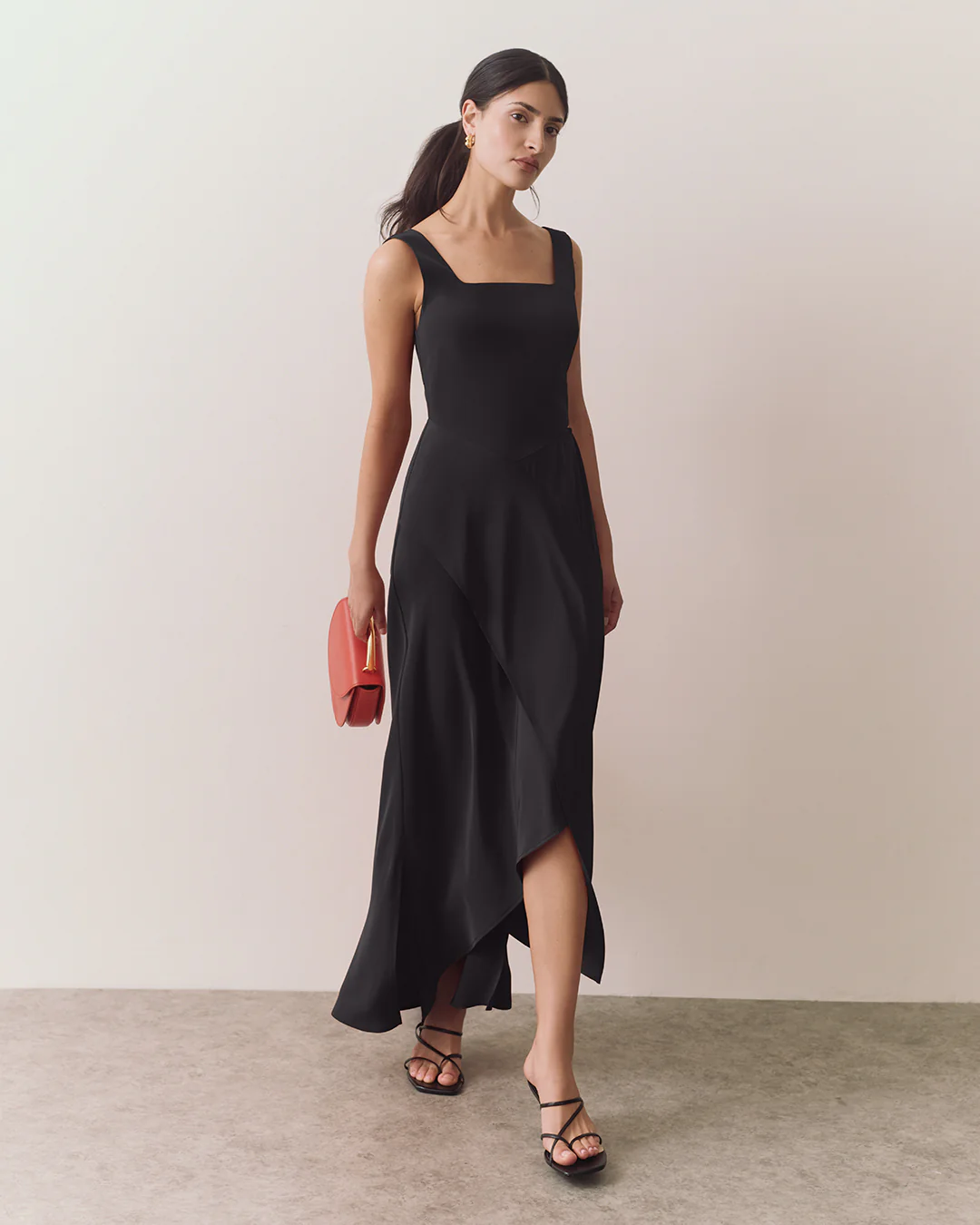Silk Cut out Dress - Image 5
