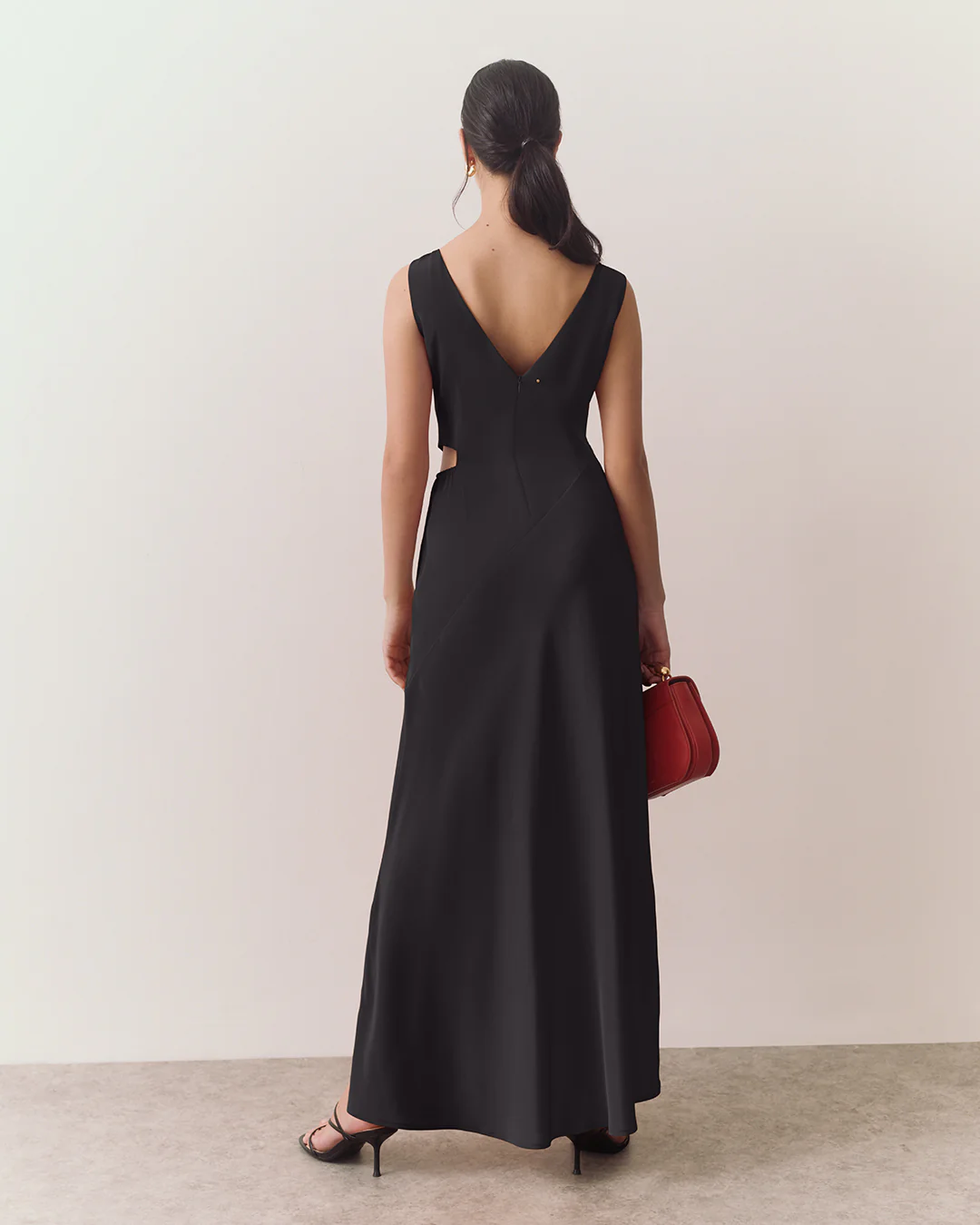 Silk Cut out Dress - Image 7