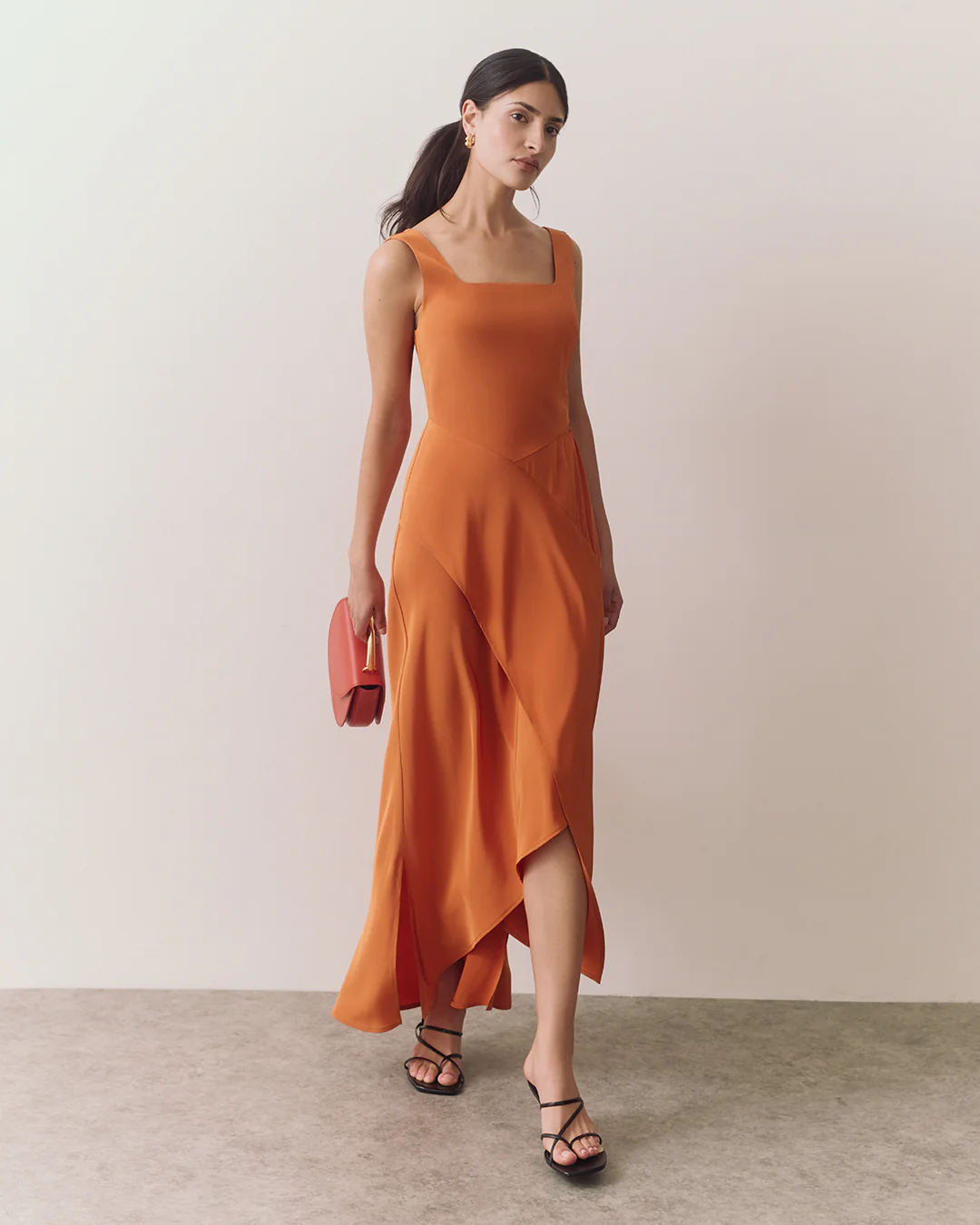 Silk Cut out Dress - Image 8