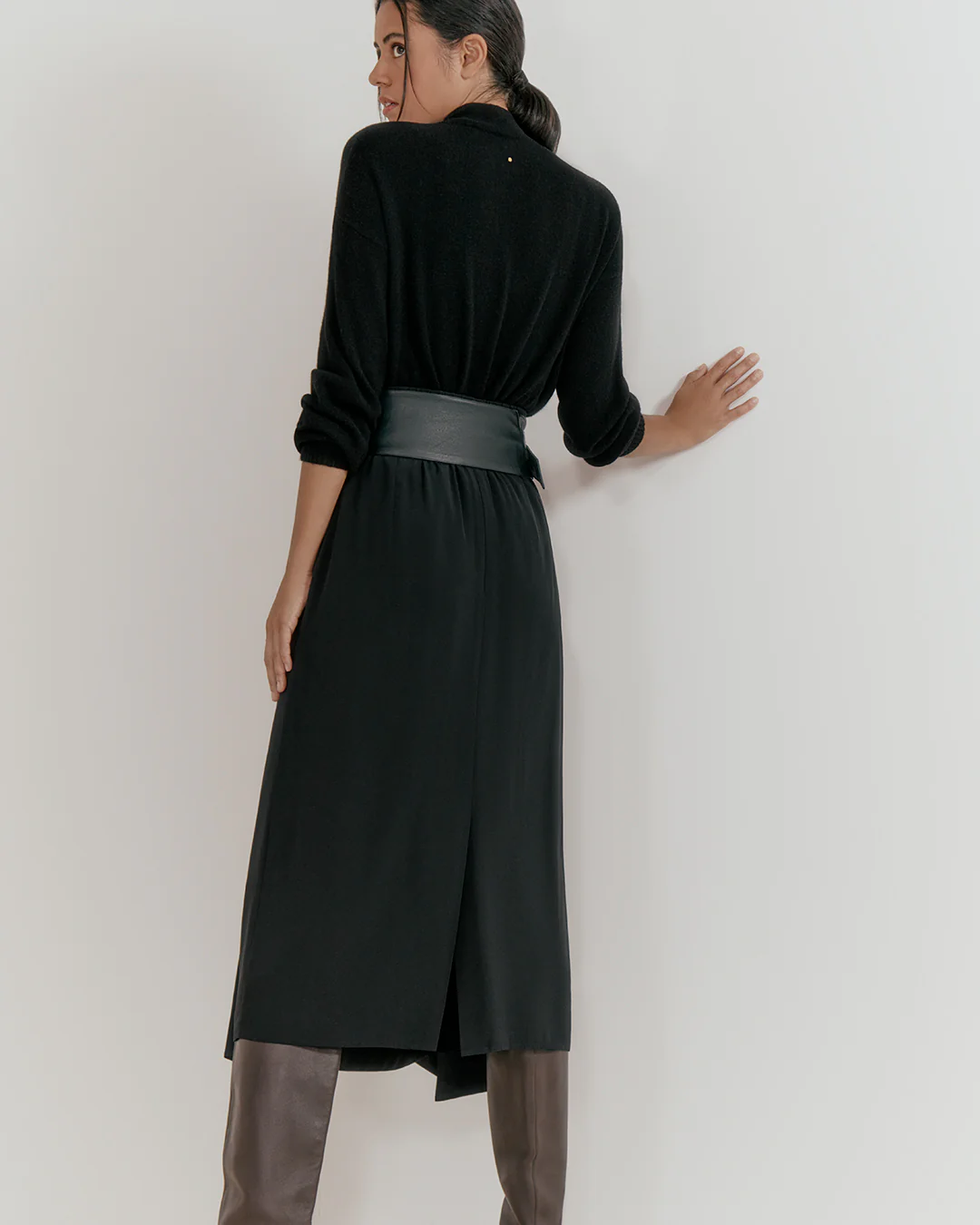 Silk Draped Skirt - Image 5