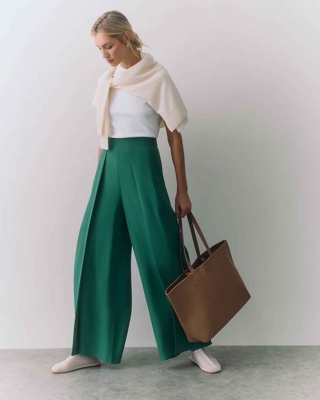 Silk Pleated Pant - Image 3