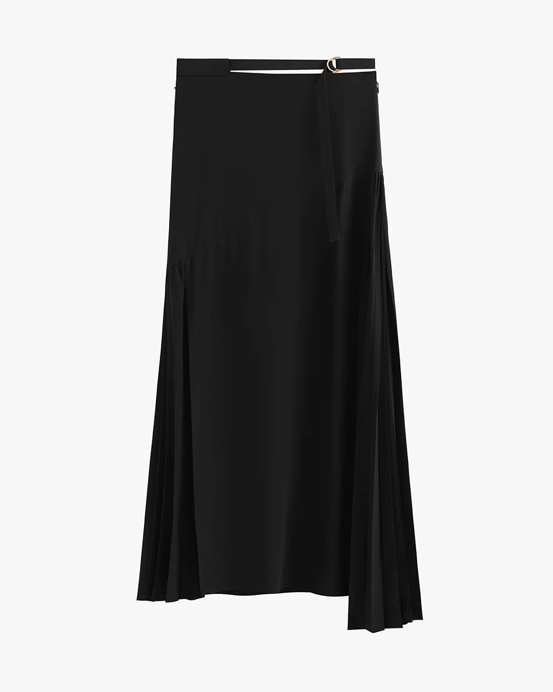 Silk Pleated Side Skirt - Image 11