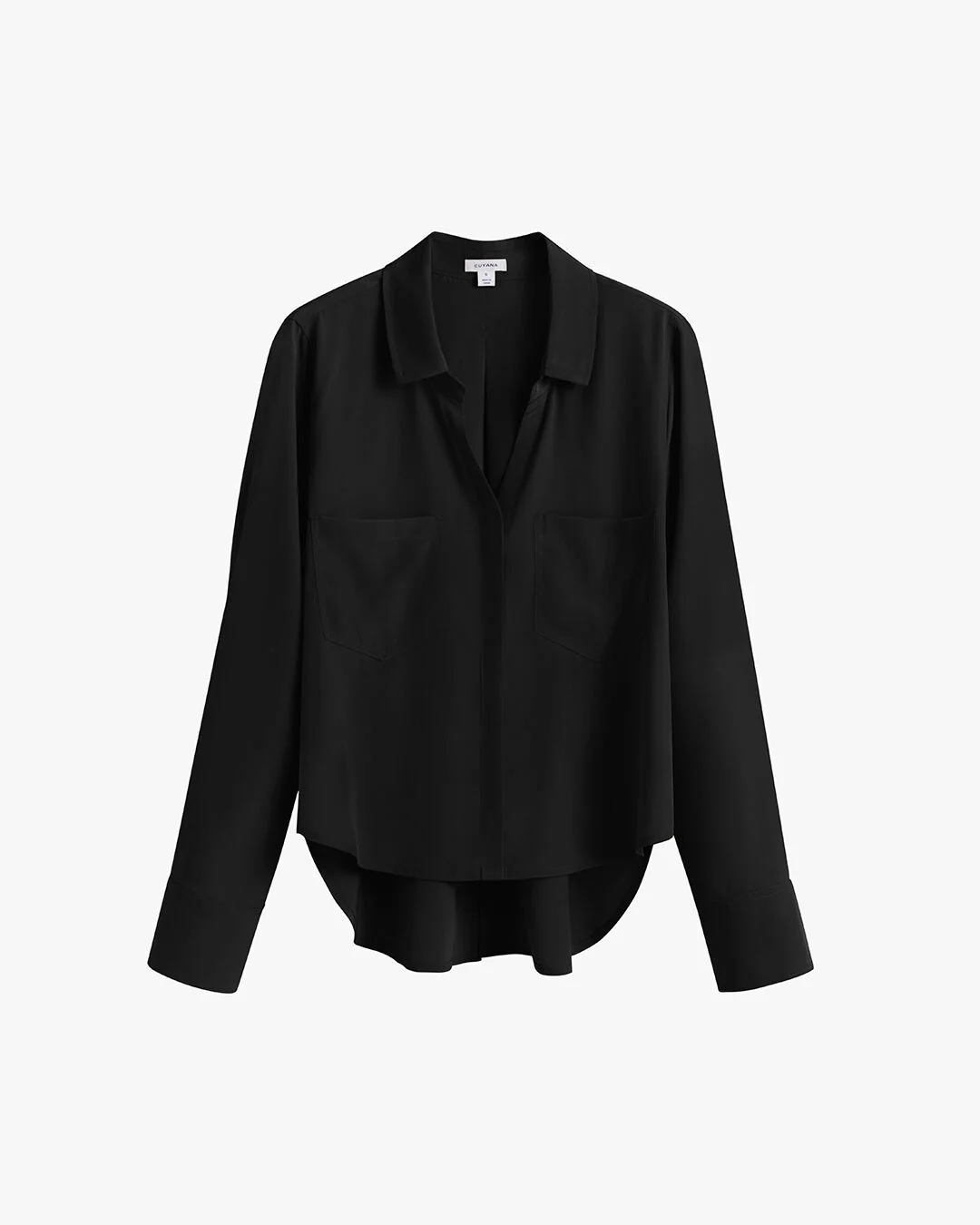 Silk Pocket Front Cropped Shirt - Image 4