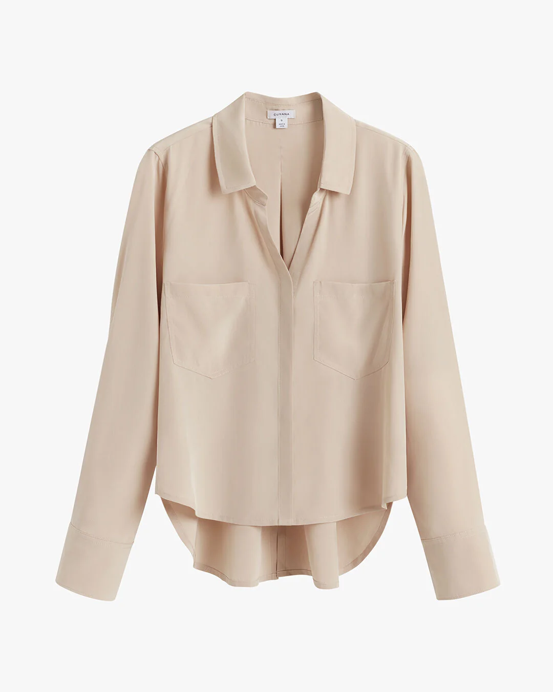 Silk Pocket Front Cropped Shirt - Image 6