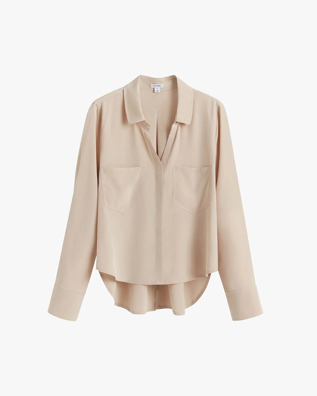 Silk Pocket Front Cropped Shirt - Image 9