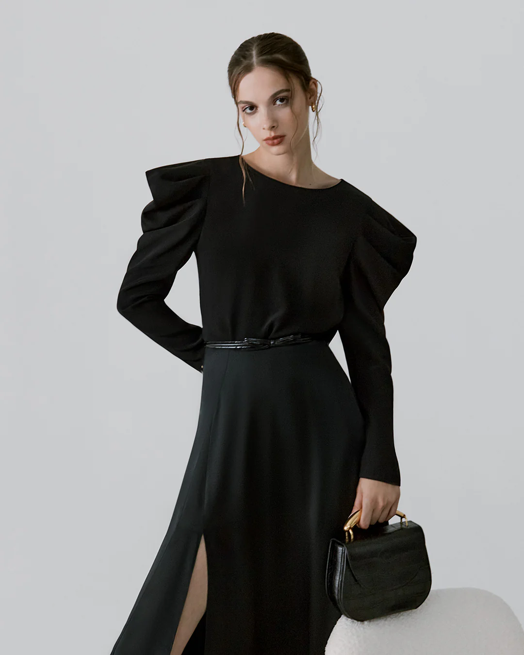 Silk Puff Sleeve Top - Image 2