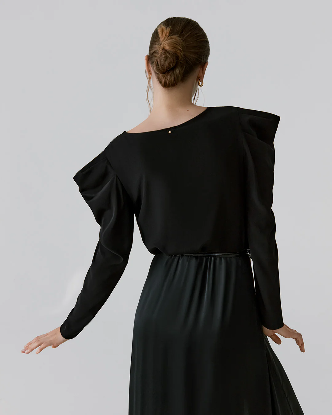 Silk Puff Sleeve Top - Image 3