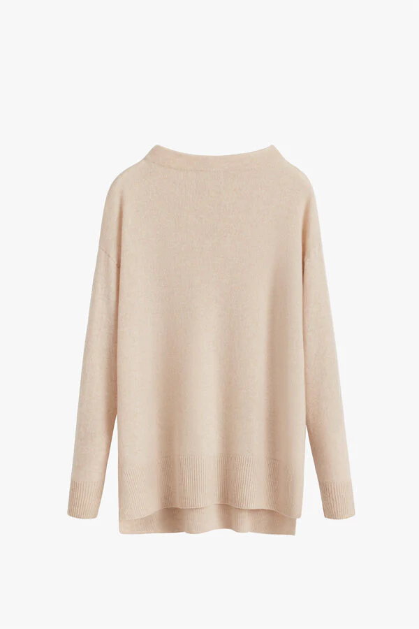 Single-Origin Cashmere Funnel Neck Sweater - Image 14