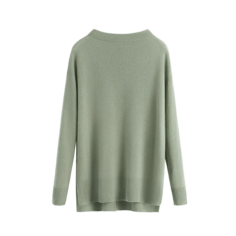 Single-Origin Cashmere Funnel Neck Sweater - Image 16