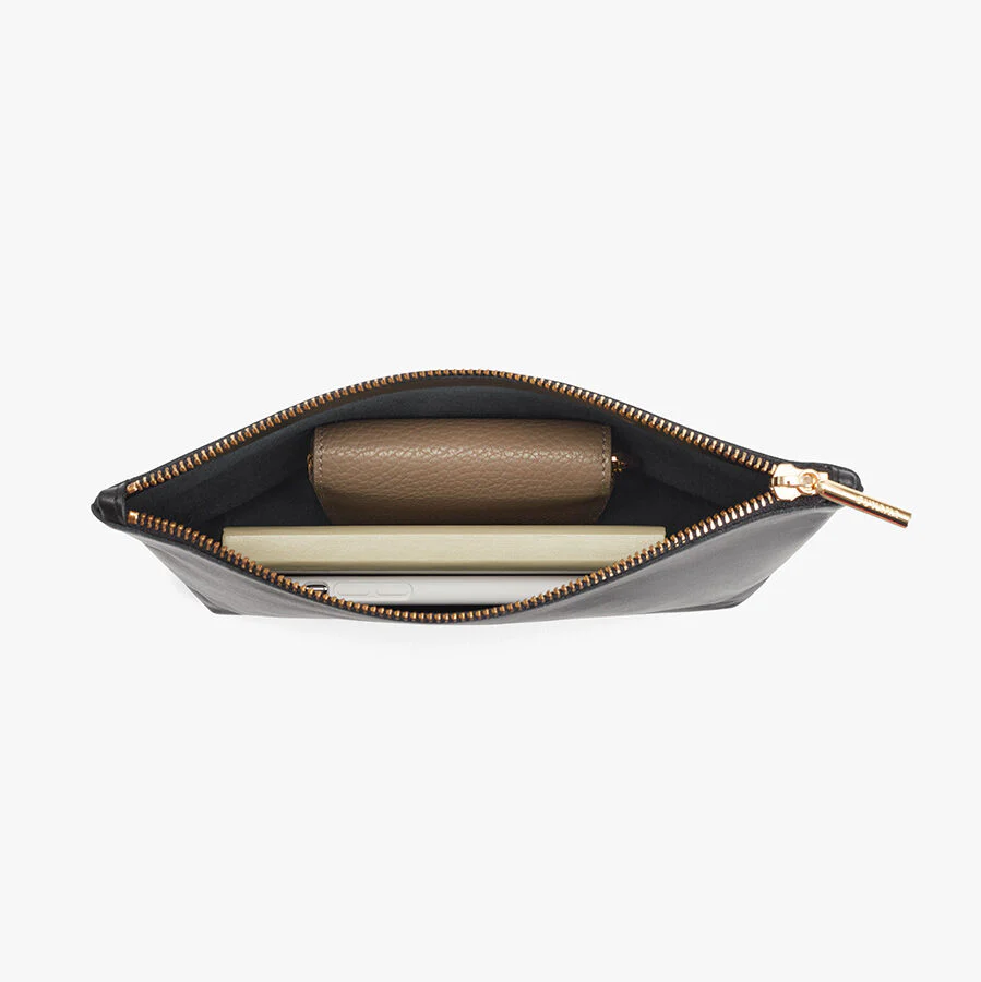 Small Leather Zipper Pouch - Image 2