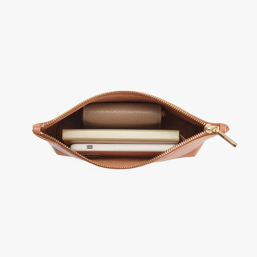 Small Leather Zipper Pouch - Image 9