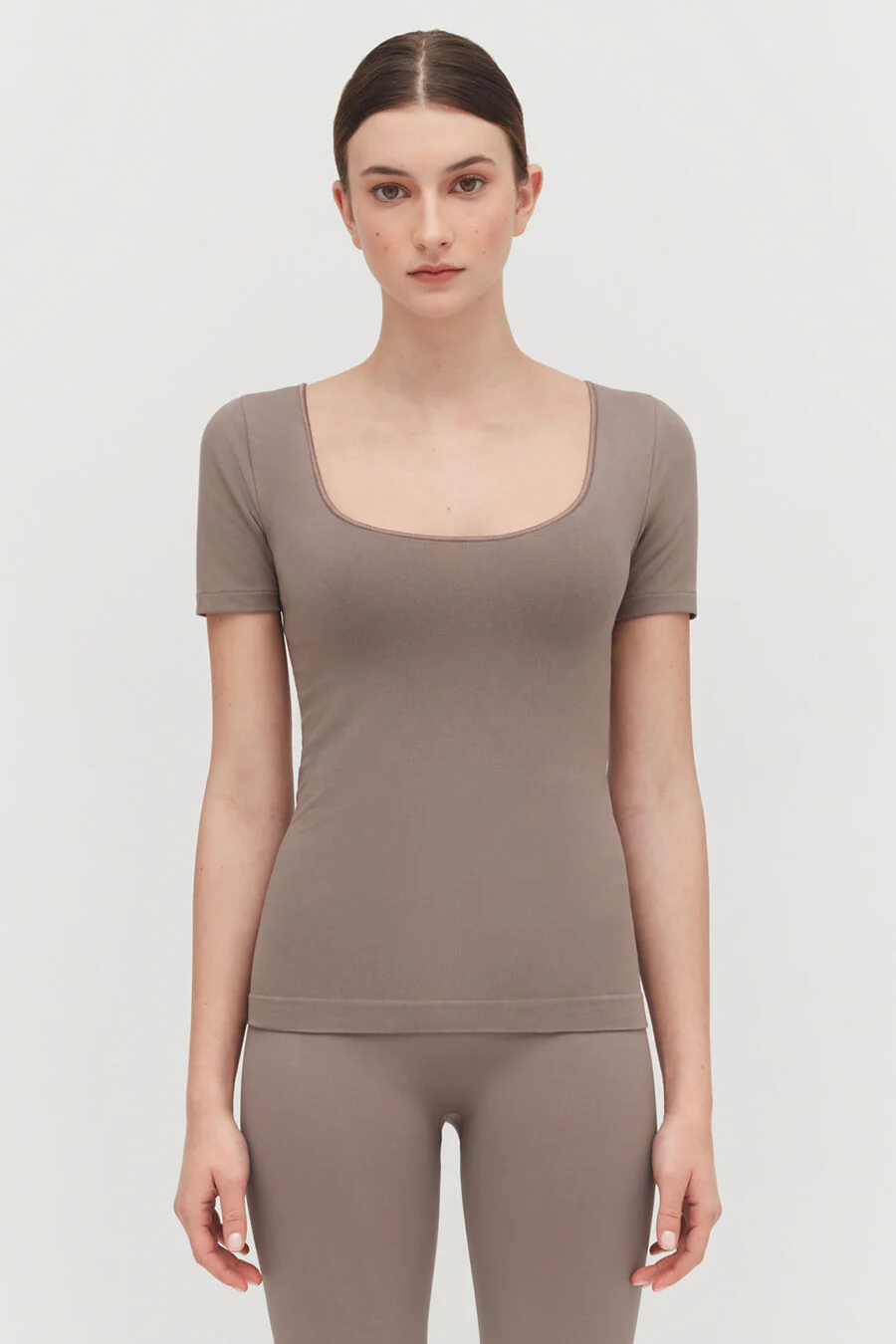 Stretch Scoop Neck Tee - Image 15