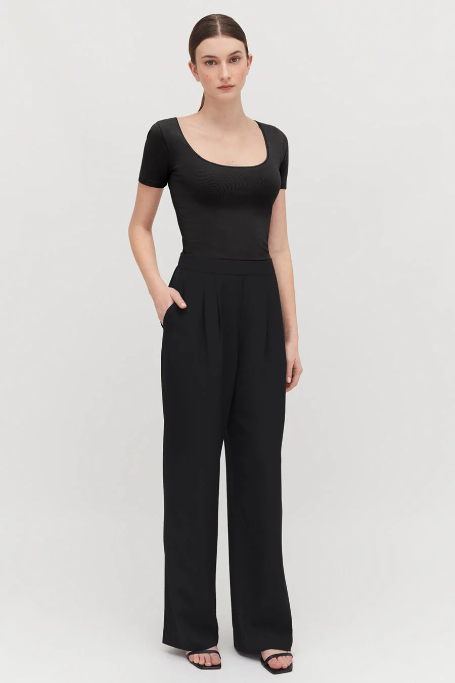 Stretch Scoop Neck Tee - Image 2