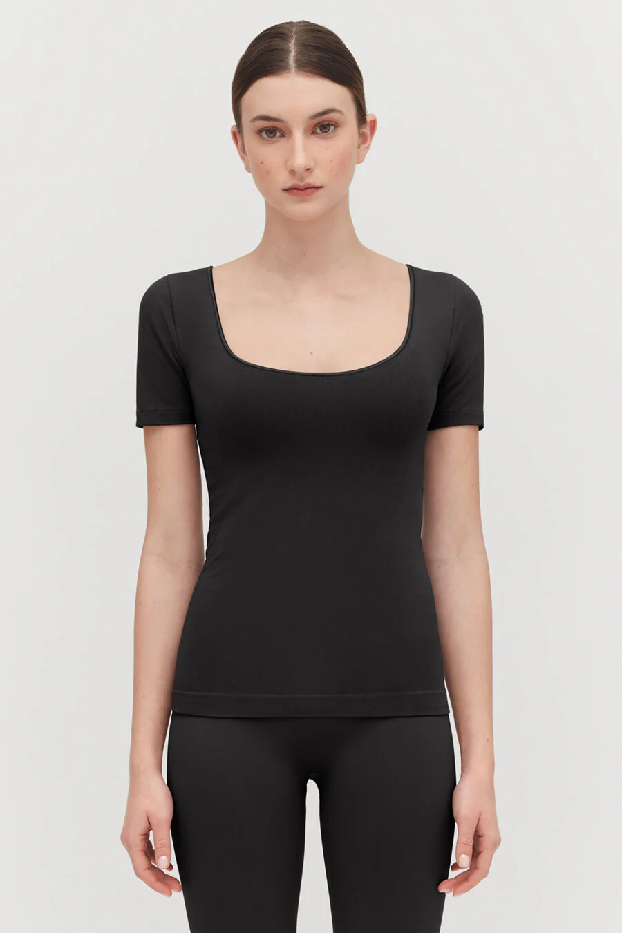 Stretch Scoop Neck Tee - Image 7