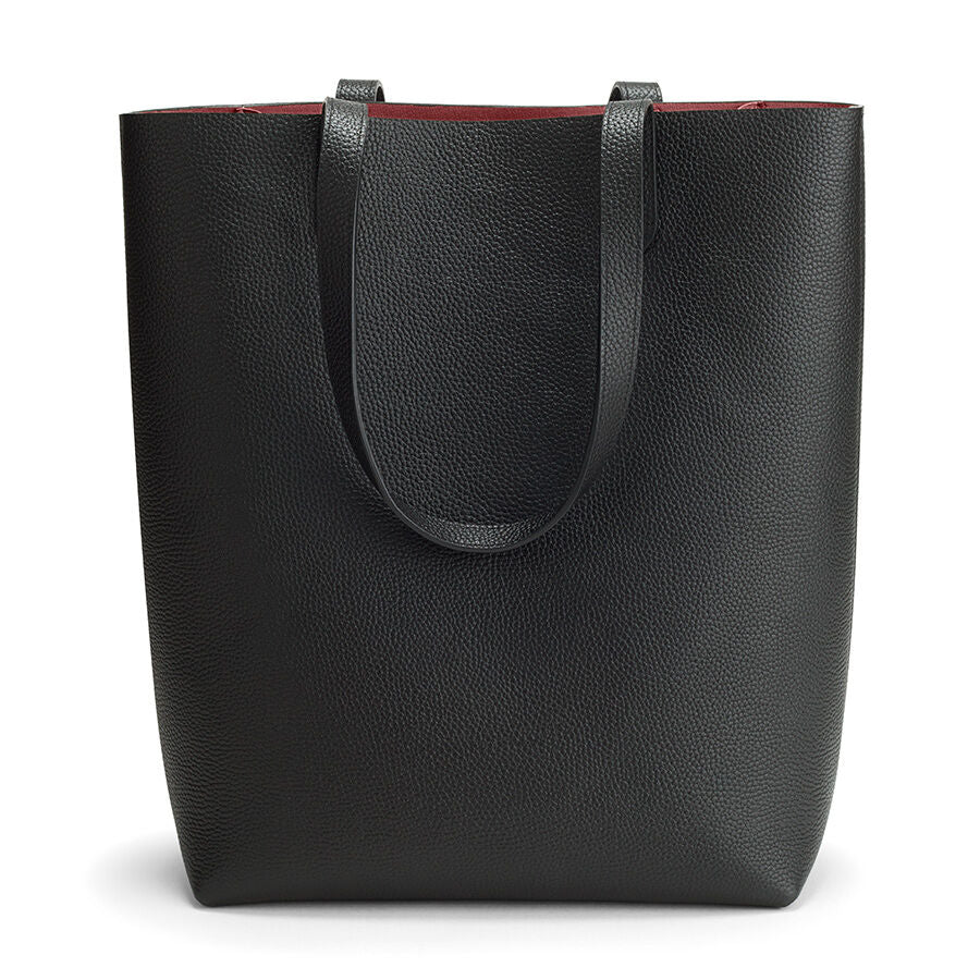 Tall Structured Leather Tote - Image 10