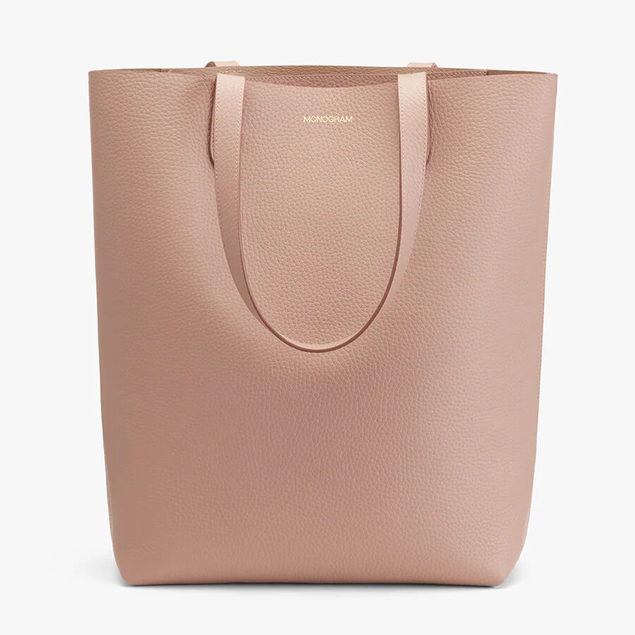 Tall Structured Leather Tote - Image 5