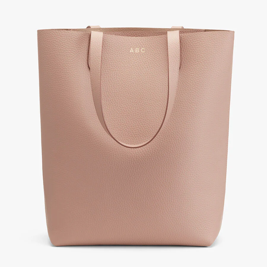 Tall Structured Leather Tote - Image 6
