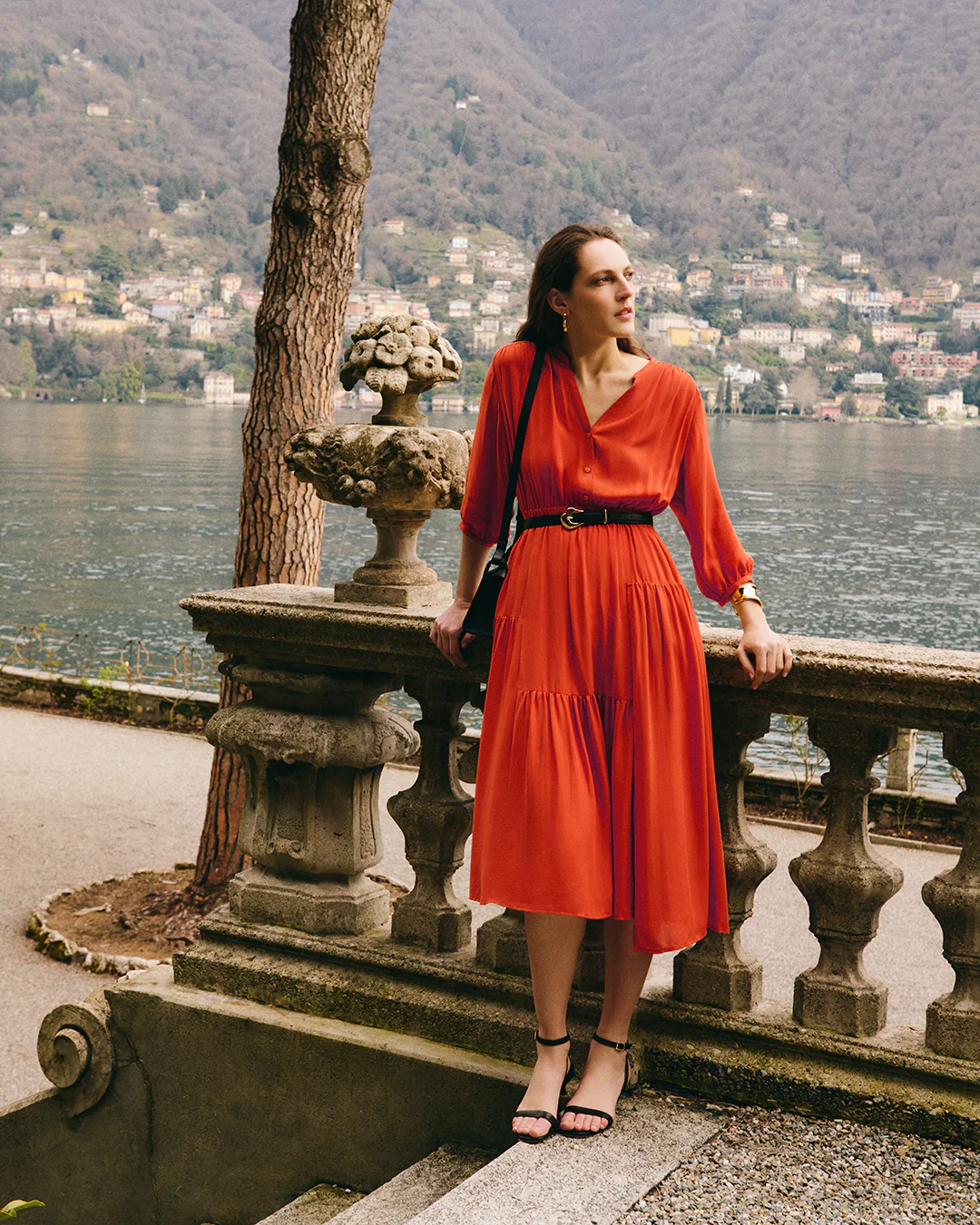 Tencel Gathered Panel Dress - Image 13