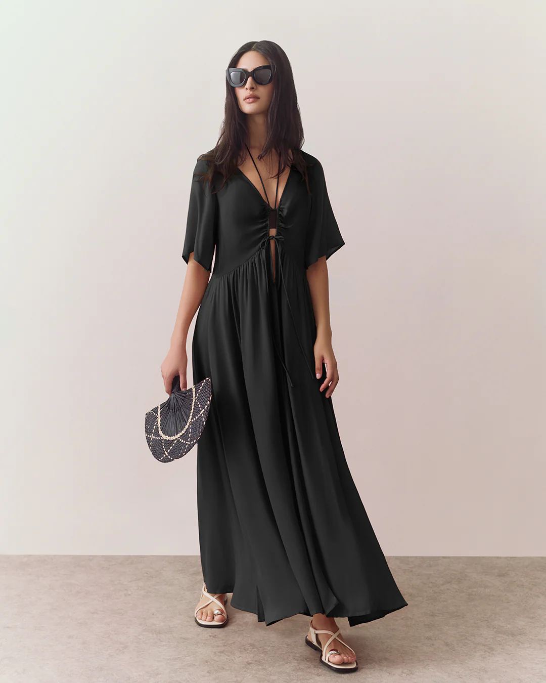 Tencel Tie Front Cover Up - Image 5