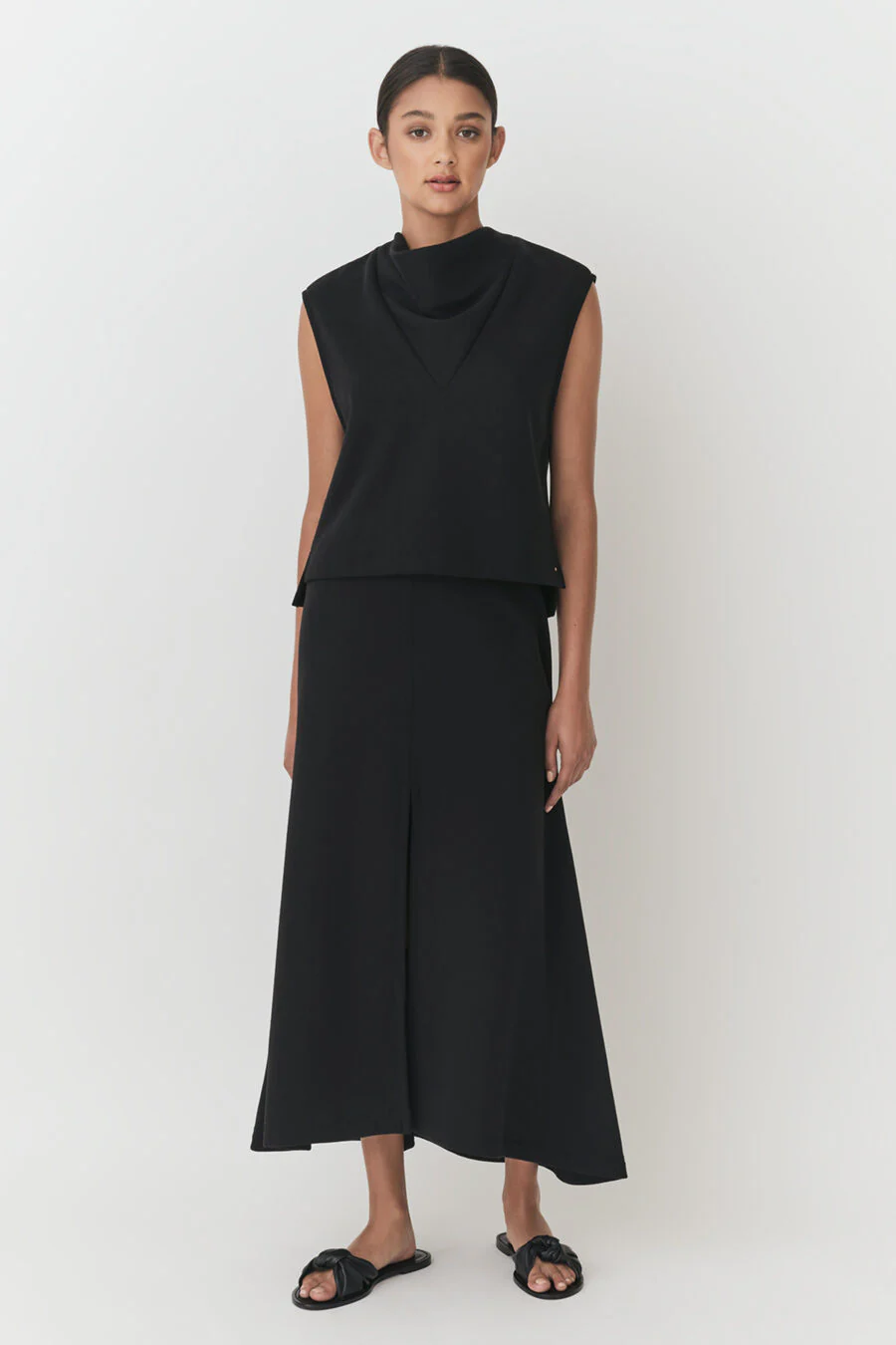 Terry Split Front Skirt - Image 6