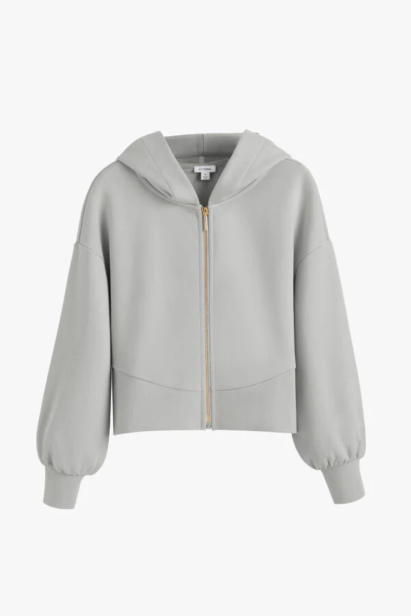 Terry Zip Front Hoodie - Image 11