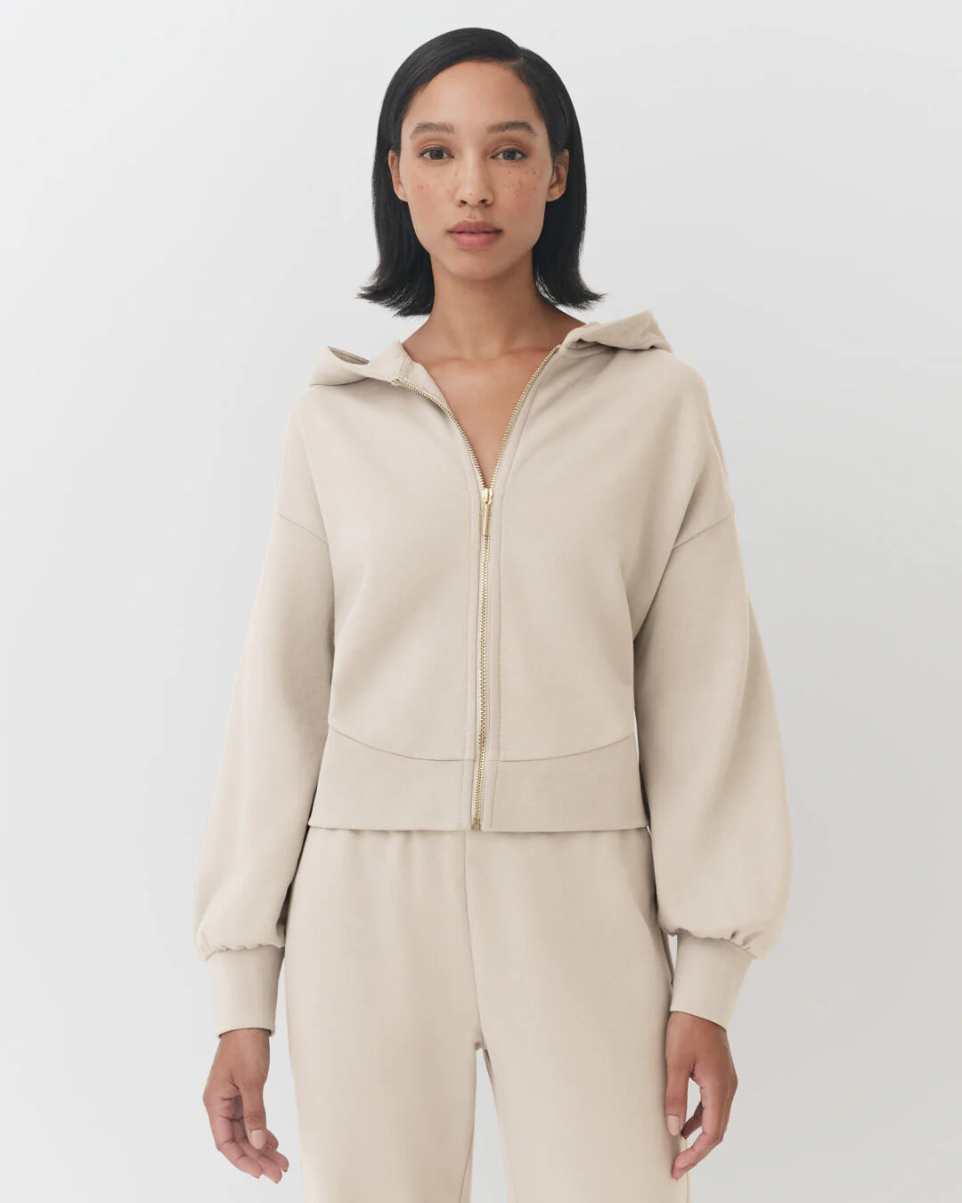 Terry Zip Front Hoodie - Image 17