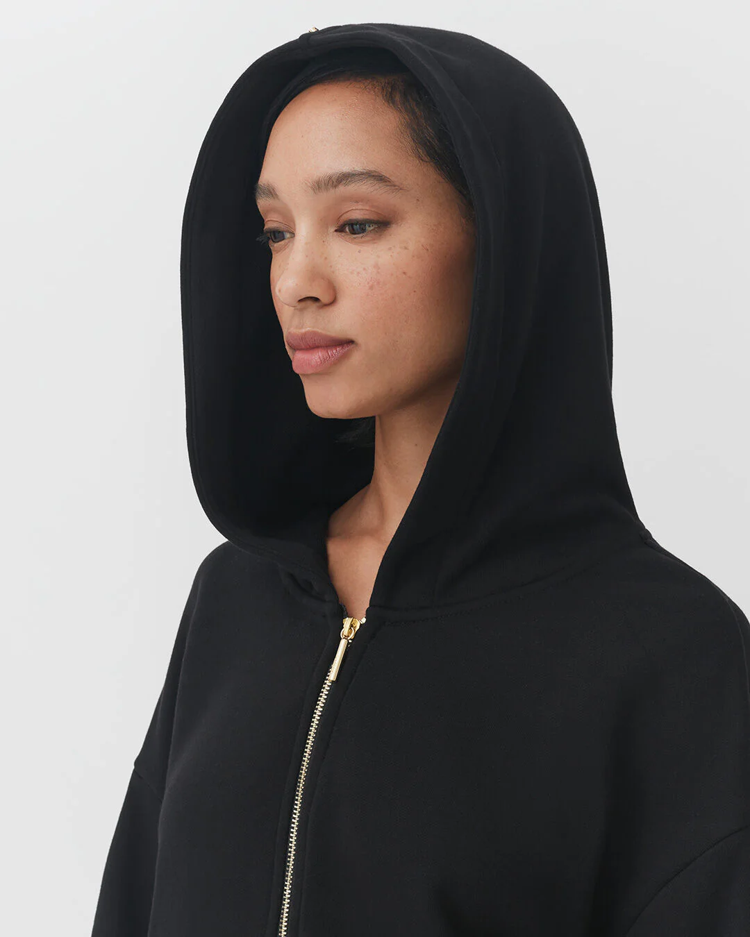 Terry Zip Front Hoodie - Image 2