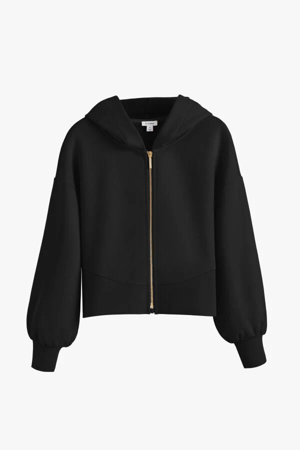 Terry Zip Front Hoodie - Image 4