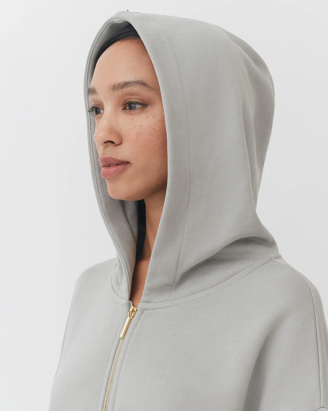 Terry Zip Front Hoodie - Image 9