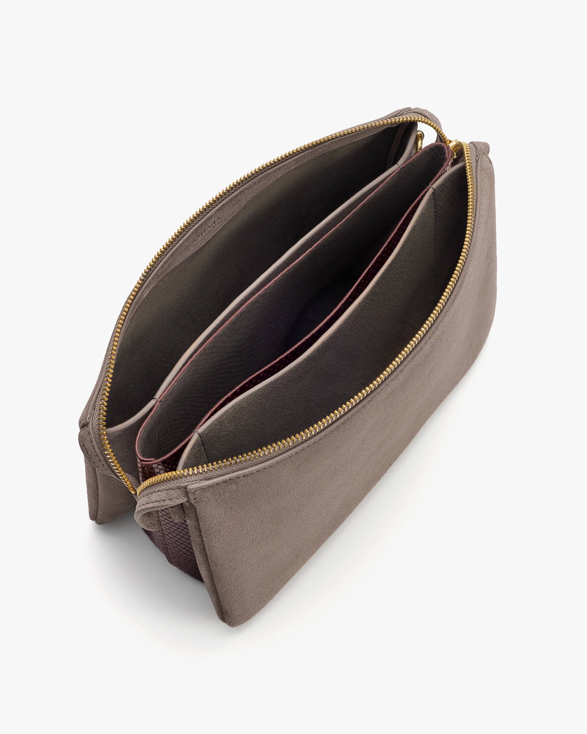 Tria Clutch (Suede/Snake) - Image 3