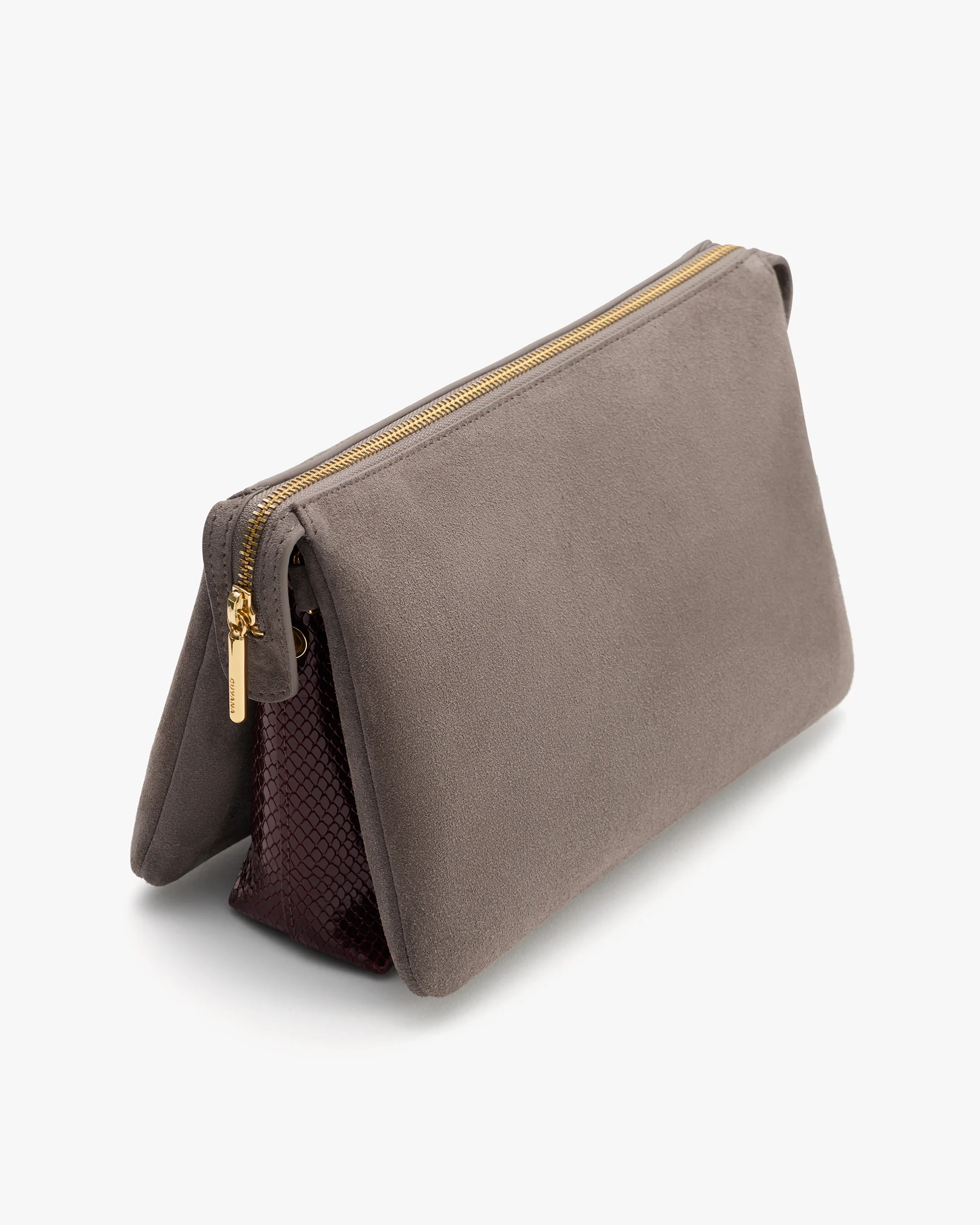 Tria Clutch (Suede/Snake) - Image 5