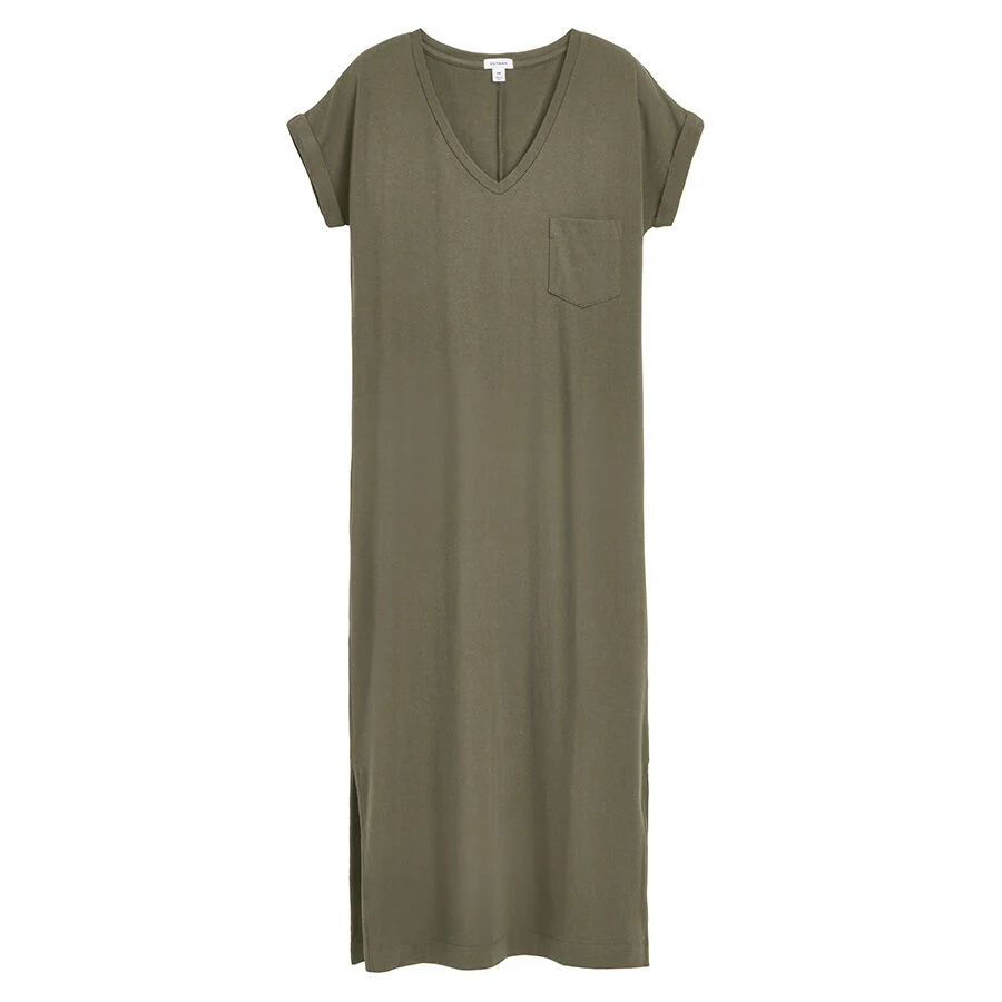 V-Neck Midi Dress - Image 15