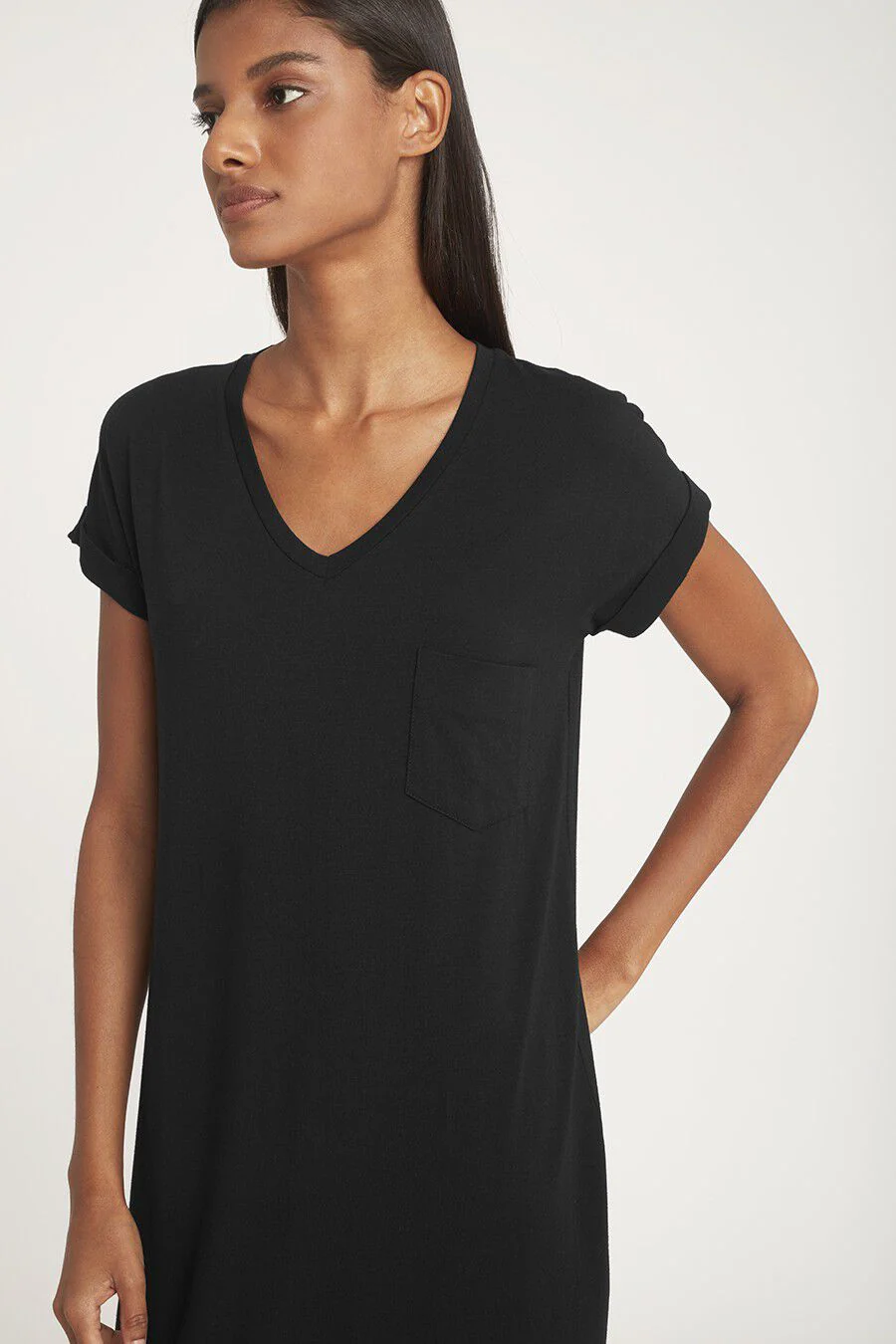 V-Neck Midi Dress - Image 5
