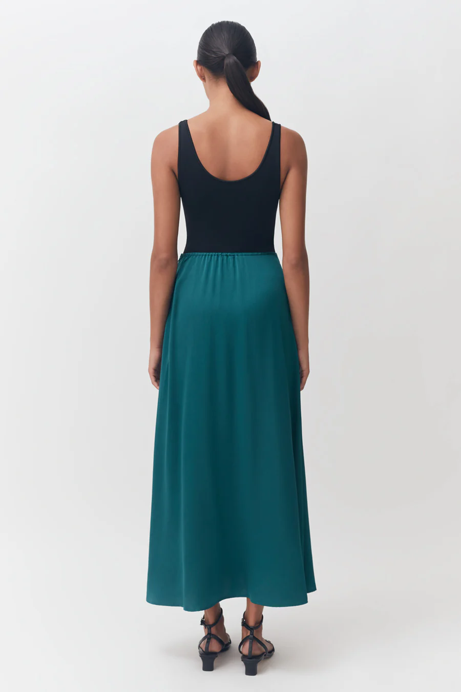 Washable Charmeuse Maxi Skirt - Image 11