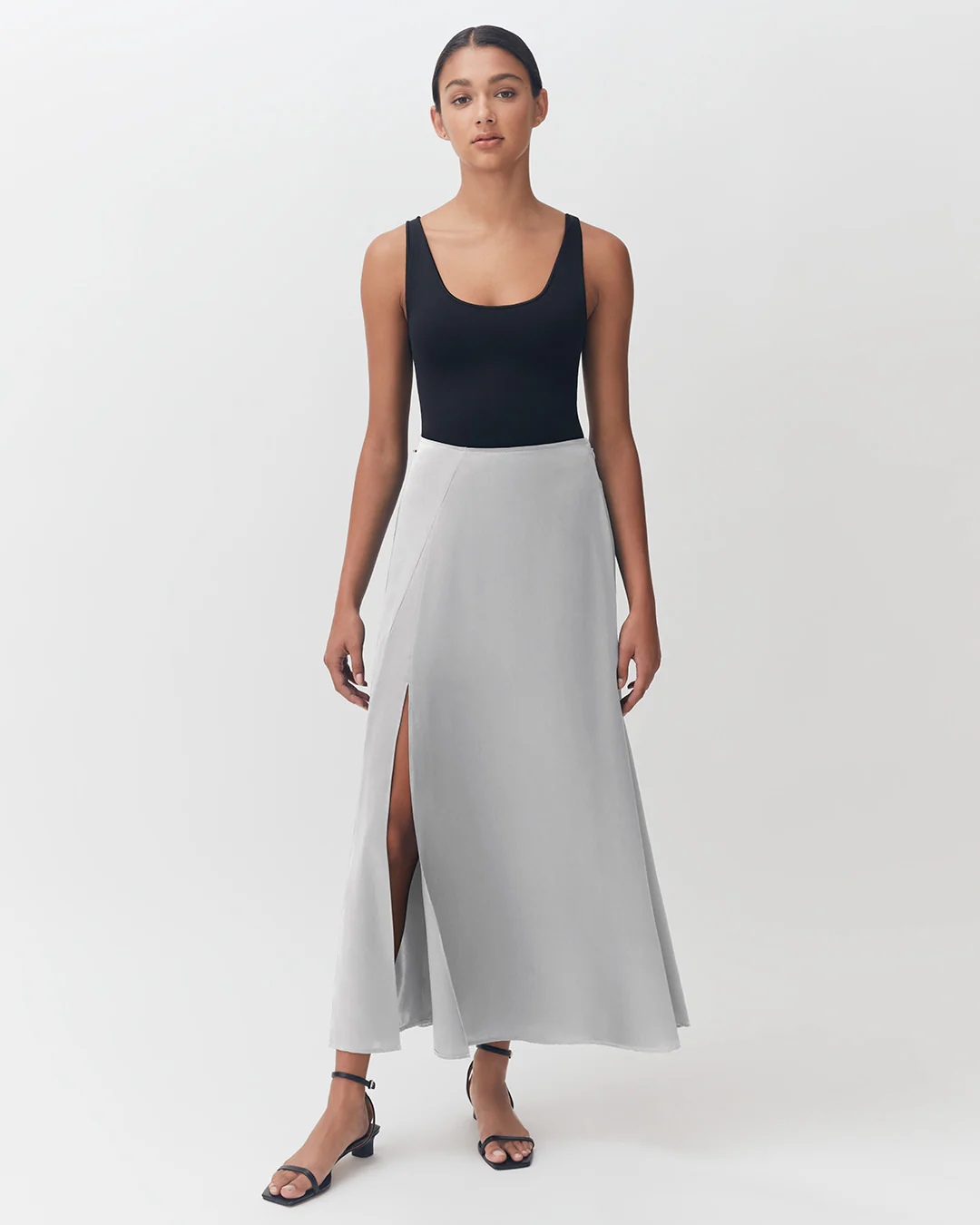 Washable Charmeuse Maxi Skirt - Image 17