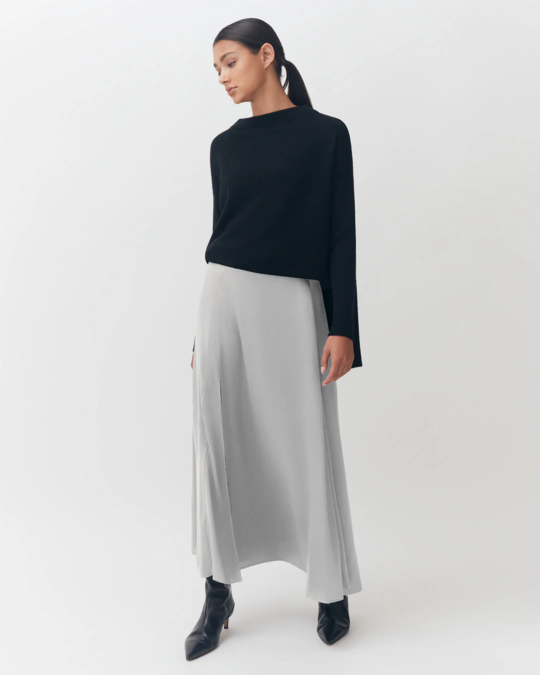 Washable Charmeuse Maxi Skirt - Image 18