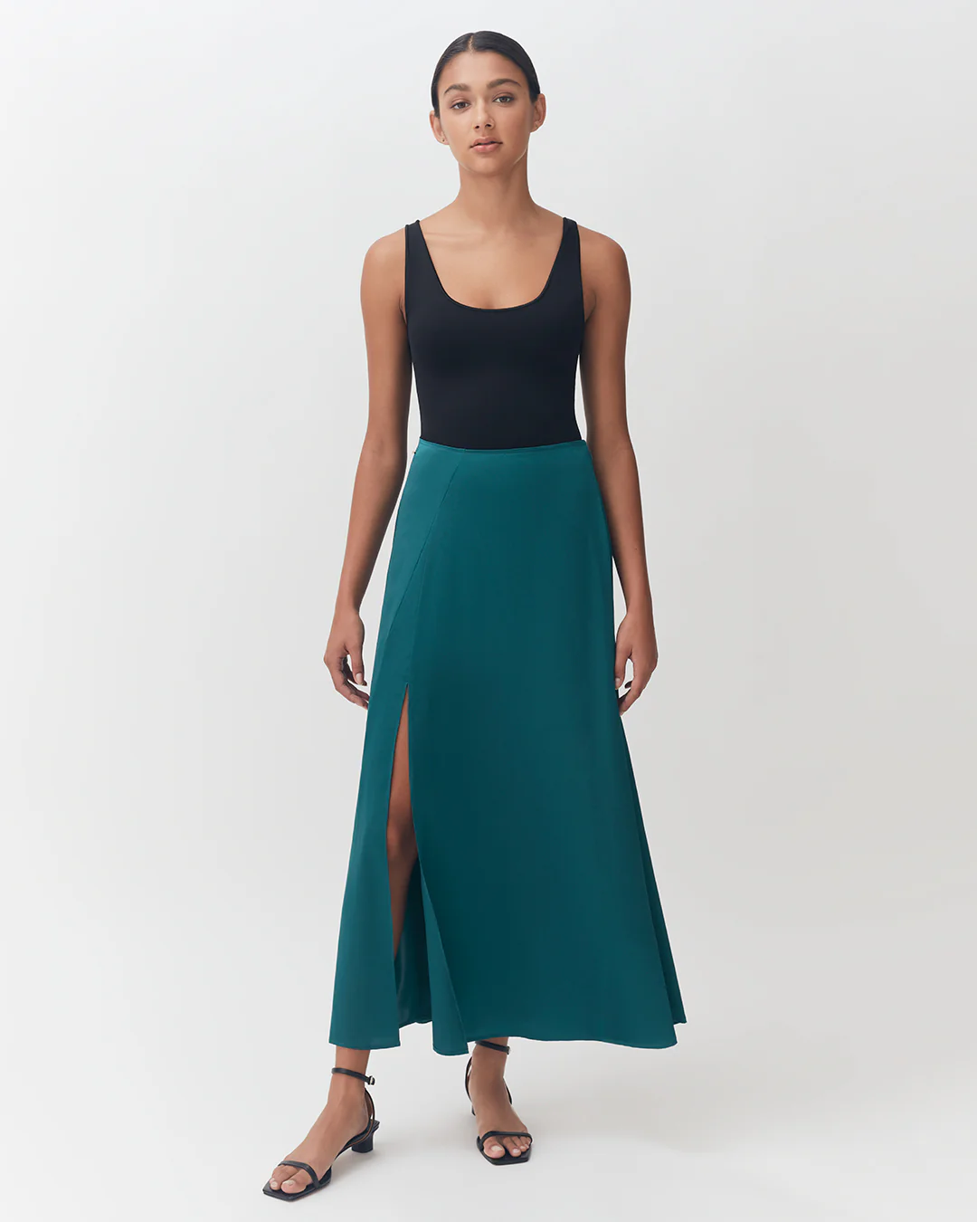 Washable Charmeuse Maxi Skirt - Image 29