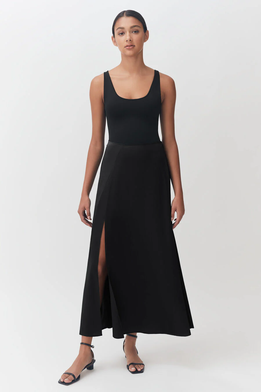 Washable Charmeuse Maxi Skirt - Image 3