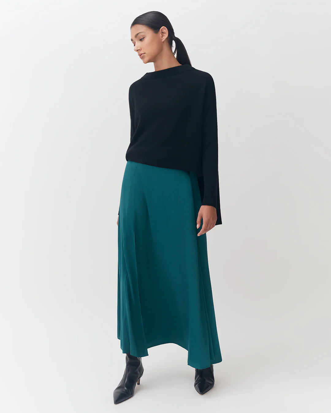 Washable Charmeuse Maxi Skirt - Image 30