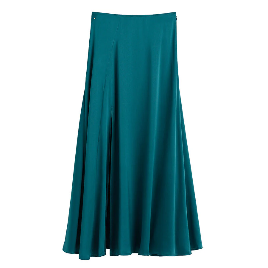 Washable Charmeuse Maxi Skirt - Image 7