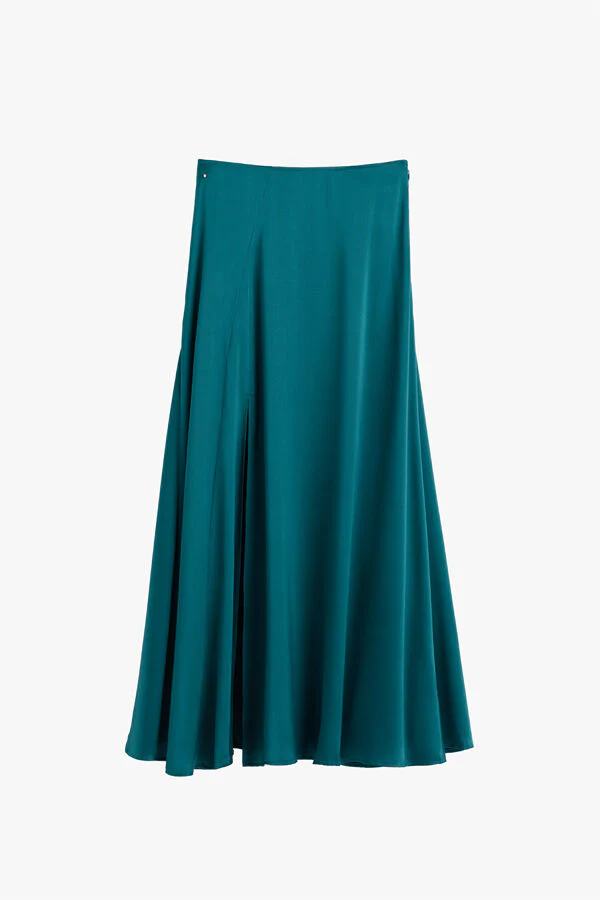 Washable Charmeuse Maxi Skirt - Image 8